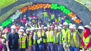 Milestone achieved in Udhampur-Srinagar-Baramulla Rail link project with Tunnel T-1 breakthrough