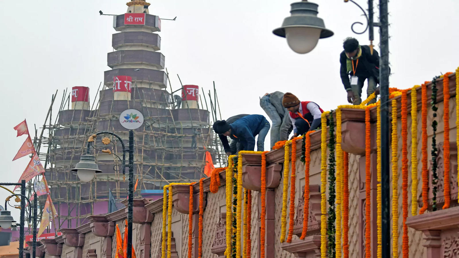 Flower saplings from Maharashtra, Ramayana-era trees adorn Ram temple premises