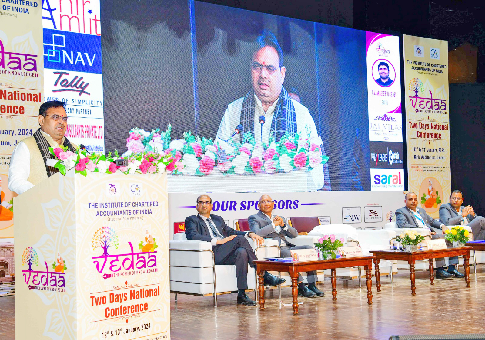 CM Bhajan Lal applauds CAs’ vital role in economic stability at Vedaa Conference