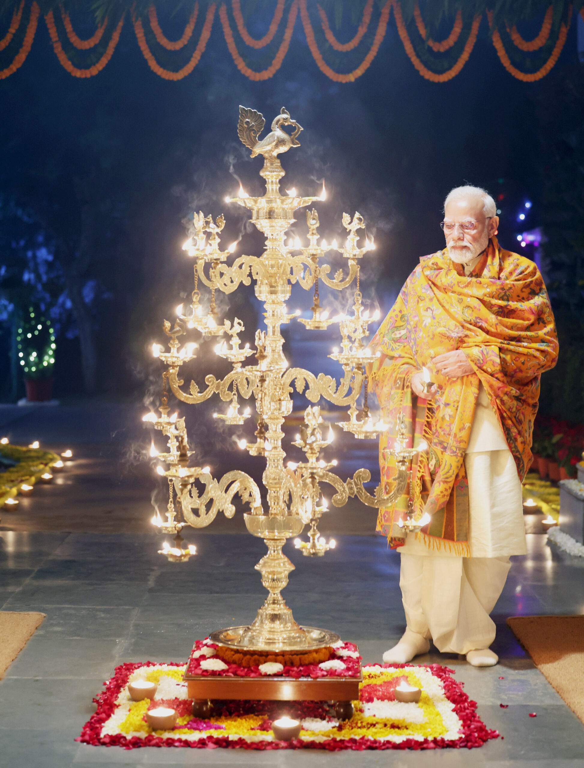 PM Modi lights ‘Ram Jyoti’ after ‘Pran Pratishtha’ ceremony of Ram Temple