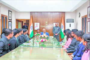 Governor interacts with IAS probationers for national welfare