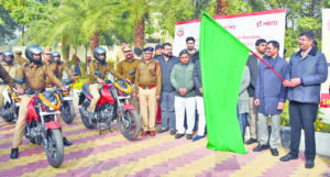 Deputy Chief Minister flags off 40 fire-fighting bikes