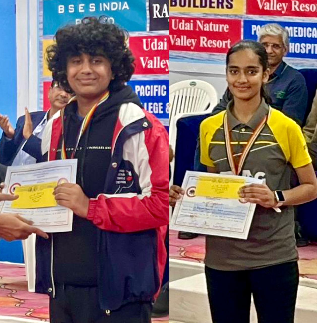 Arinjay Kuchhal, Radhika Soni win big in State Table Tennis Tournament