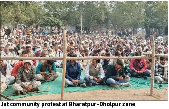 Jats in Bharatpur-Dholpur demand reservation for centre govt jobs