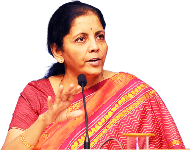 Union Finance Minister Nirmala Sitharaman arrived at the Ministry of Finance Ahead of the presentation of the interim budget 2024-2025