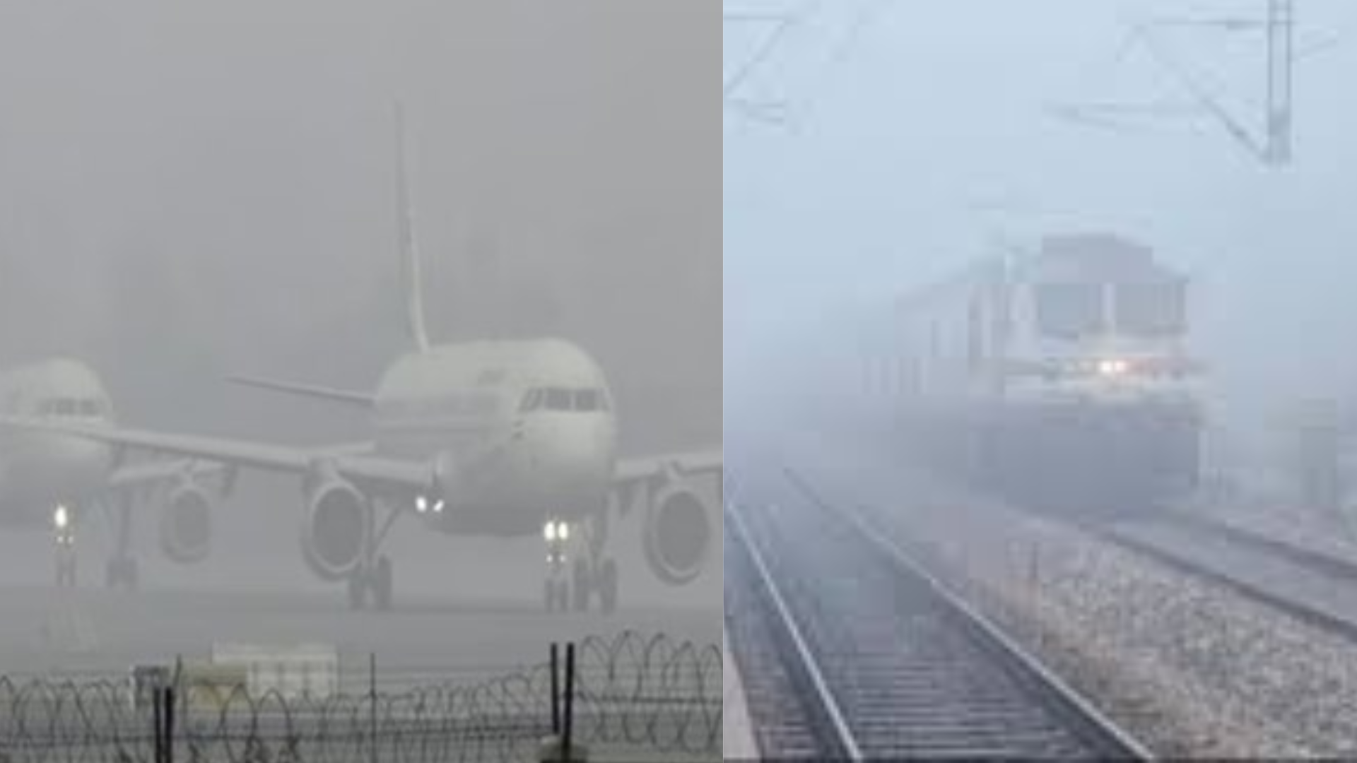 Dense fog continues to disrupt flight operations, 22 trains delayed