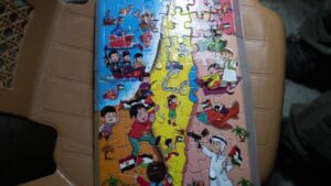 Israeli forces find weapons and inciting games for children