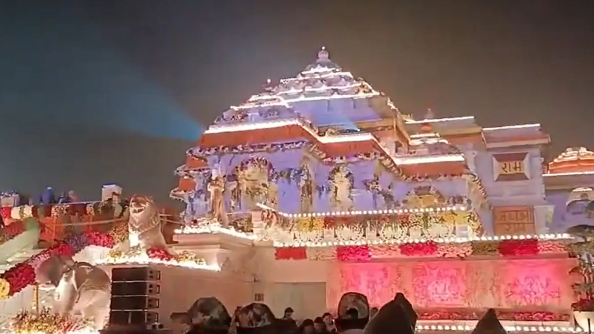 Ram Temple illuminated, beautifully decorated ahead of ‘Pran Pratishtha’ ceremony
