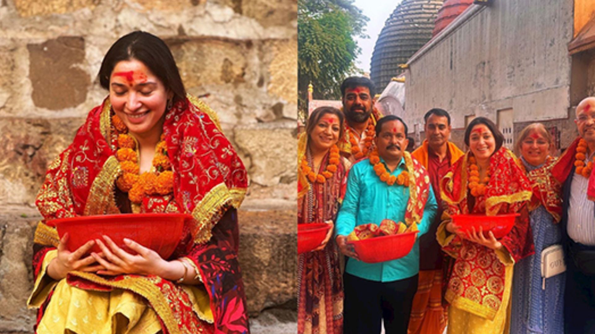 Tamannaah Bhatia visits Kamakhya Temple in Guwahati with her family, check out pics