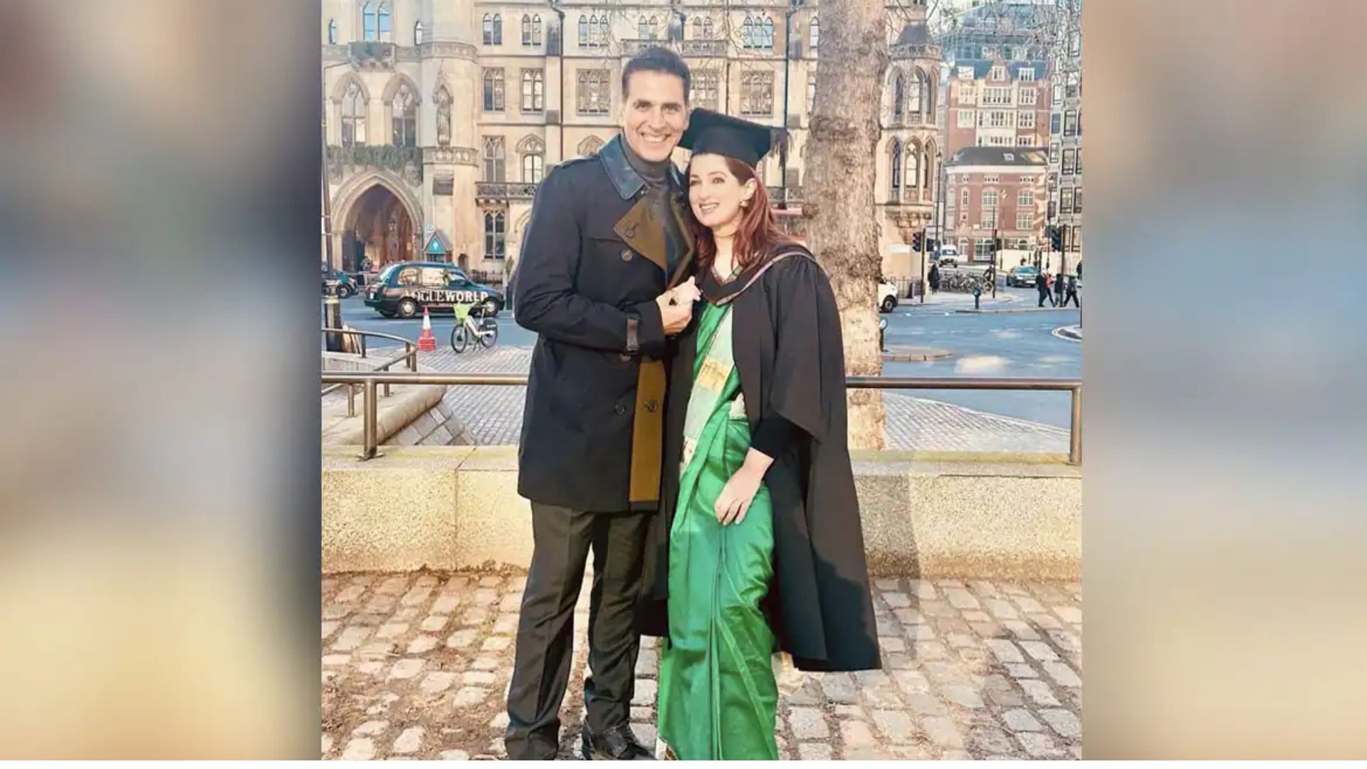 Akshay Kumar congratulates Twinkle as she graduates with Master’s degree