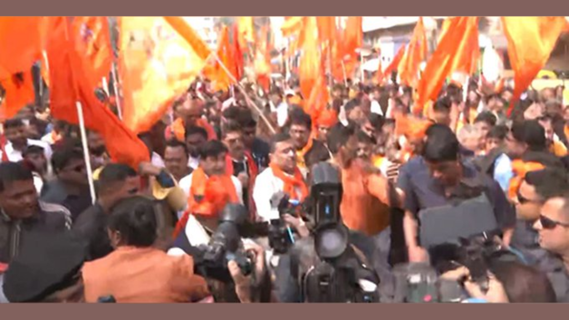 Suvendu Adhikari participates in Shobha Yatra in Kolkata on ‘Pran Pratishtha’ day
