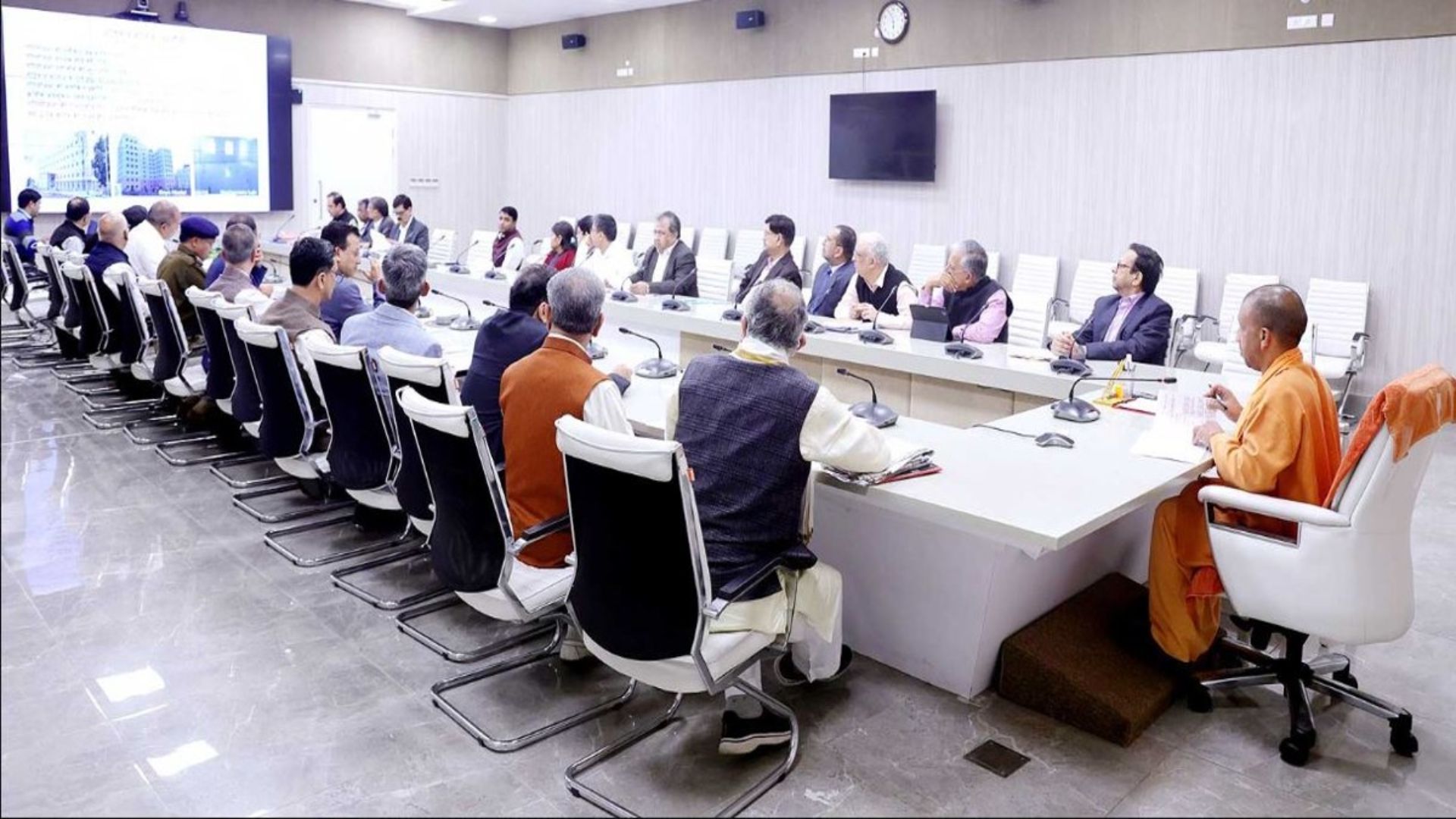 CM Yogi Adityanath holds meeting with officials ahead of Ram Mandir consecration