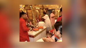 Devotees offer prayers at Hanuman Mandir at Connaught Place ahead of Pran Pratishtha in Ayodhya