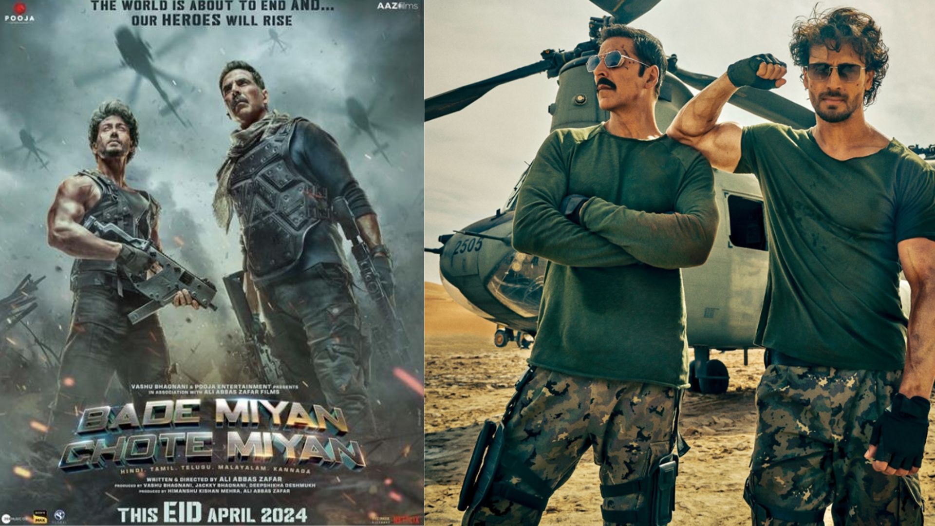 Bade Miyan Chote Miyan teaser: Akshay Kumar and Tiger Shroff Promise a Thrilling Action Spectacle