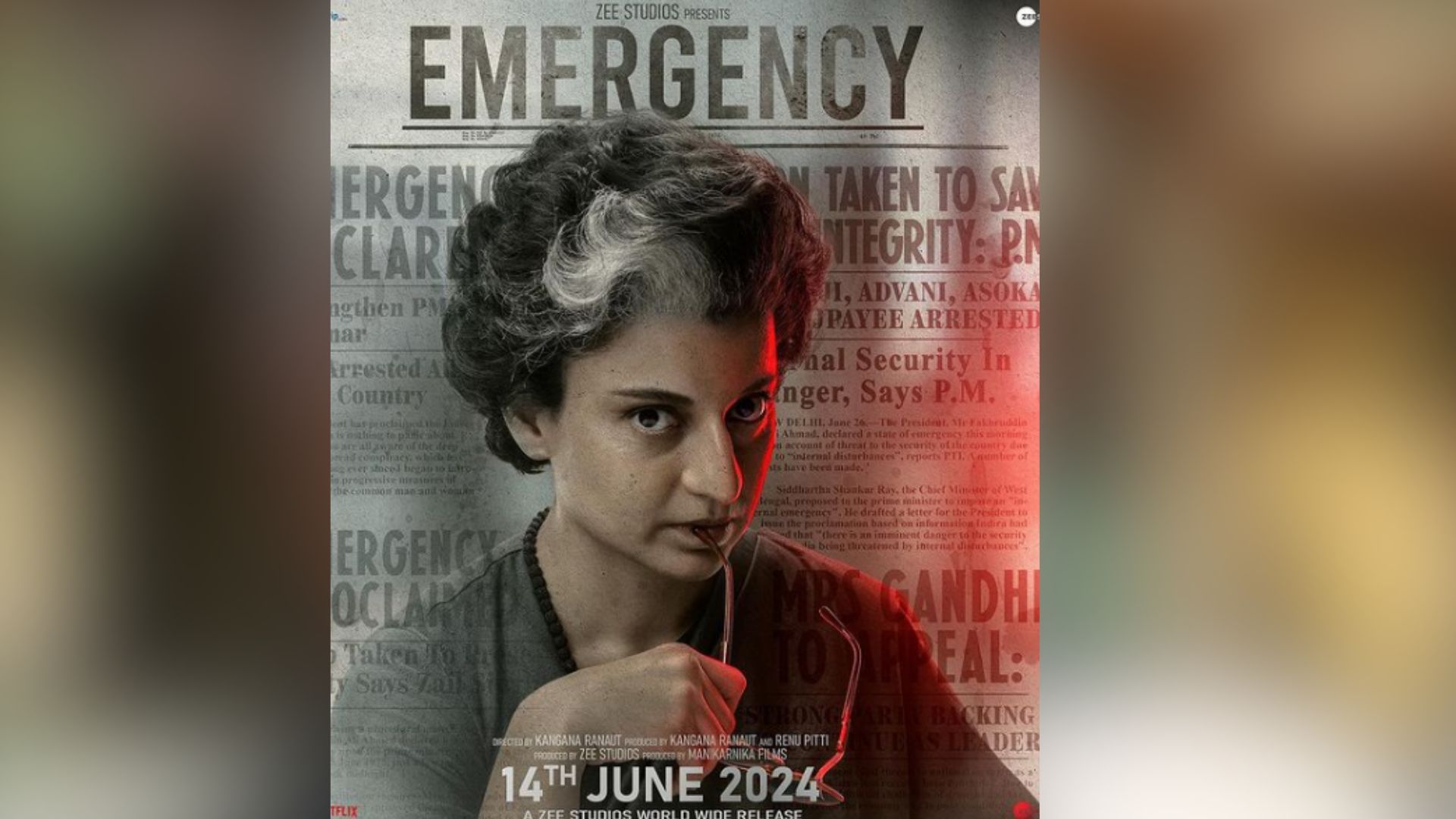 Kangana Ranaut’s Film “Emergency” on Indira Gandhi Sets Release Date