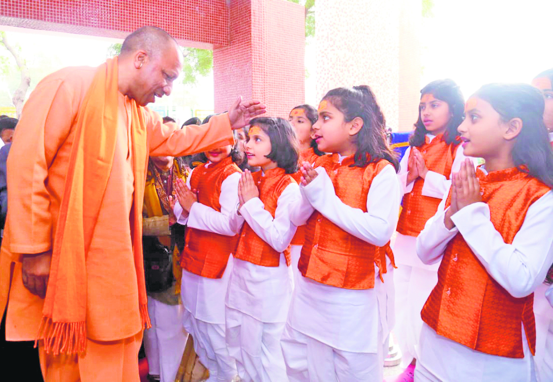 Rajnath, CM Yogi inaugurate country’s first girls’ military school in Vrindavan