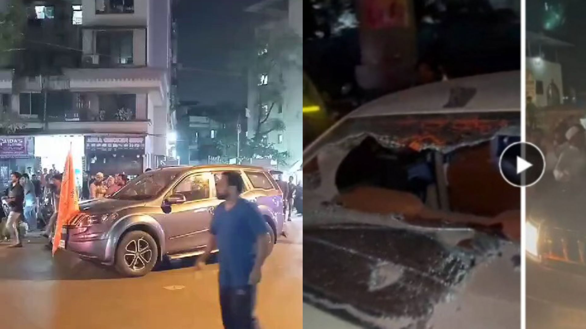 Watch Video : Vehicles With Ram Flag ATTACKED, Amid Ram Mandir Inauguration