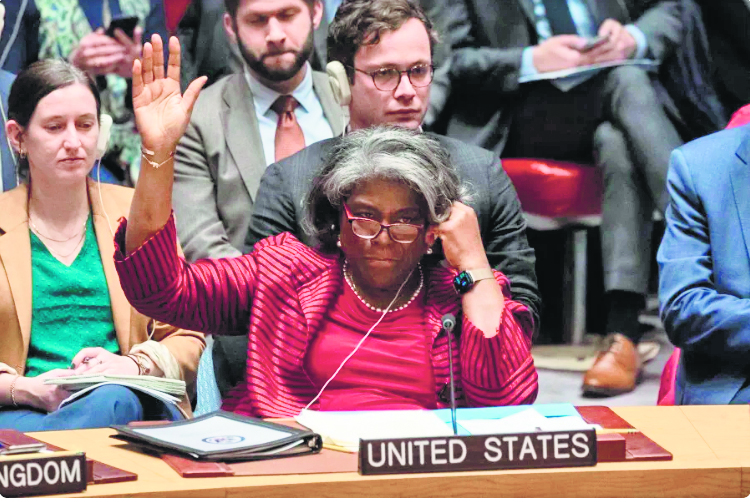 US vetoes Arab-backed UN resolution demanding CEASEFIRE in Gaza
