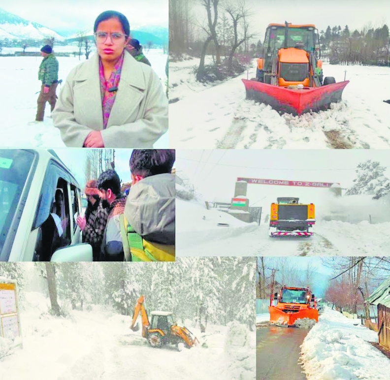 Review of post-snowfall situation and PM package transit accommodations in Kashmir Valley