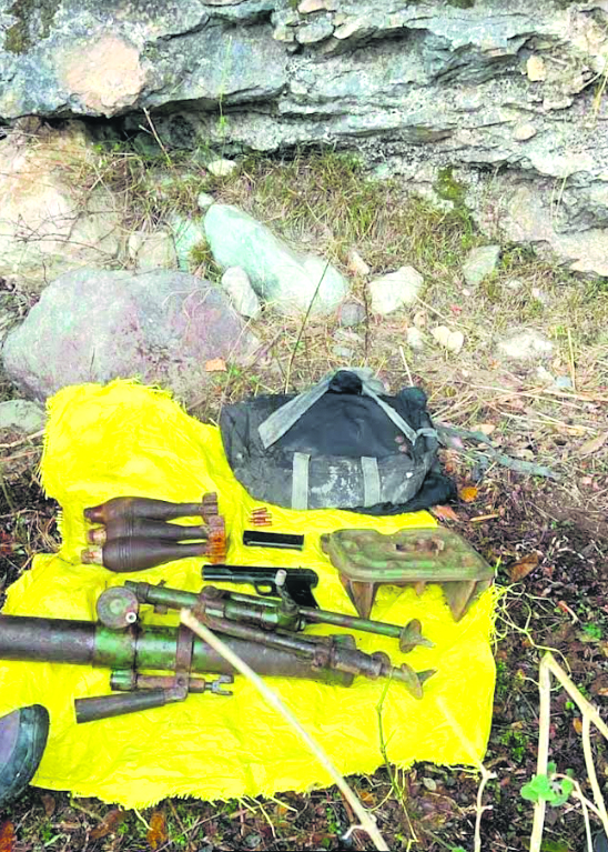 Security forces recover arms cache in Poonch