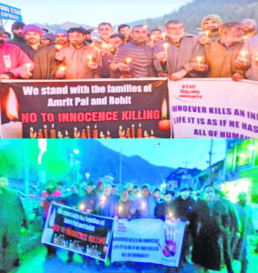 Candle march held in Kupwara to express solidarity for Punjab residents killed in Srinagar