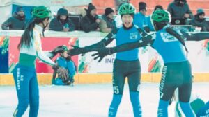 Ladakh clinches historic Gold in Women’s Short Track relay at Khelo India Winter Games