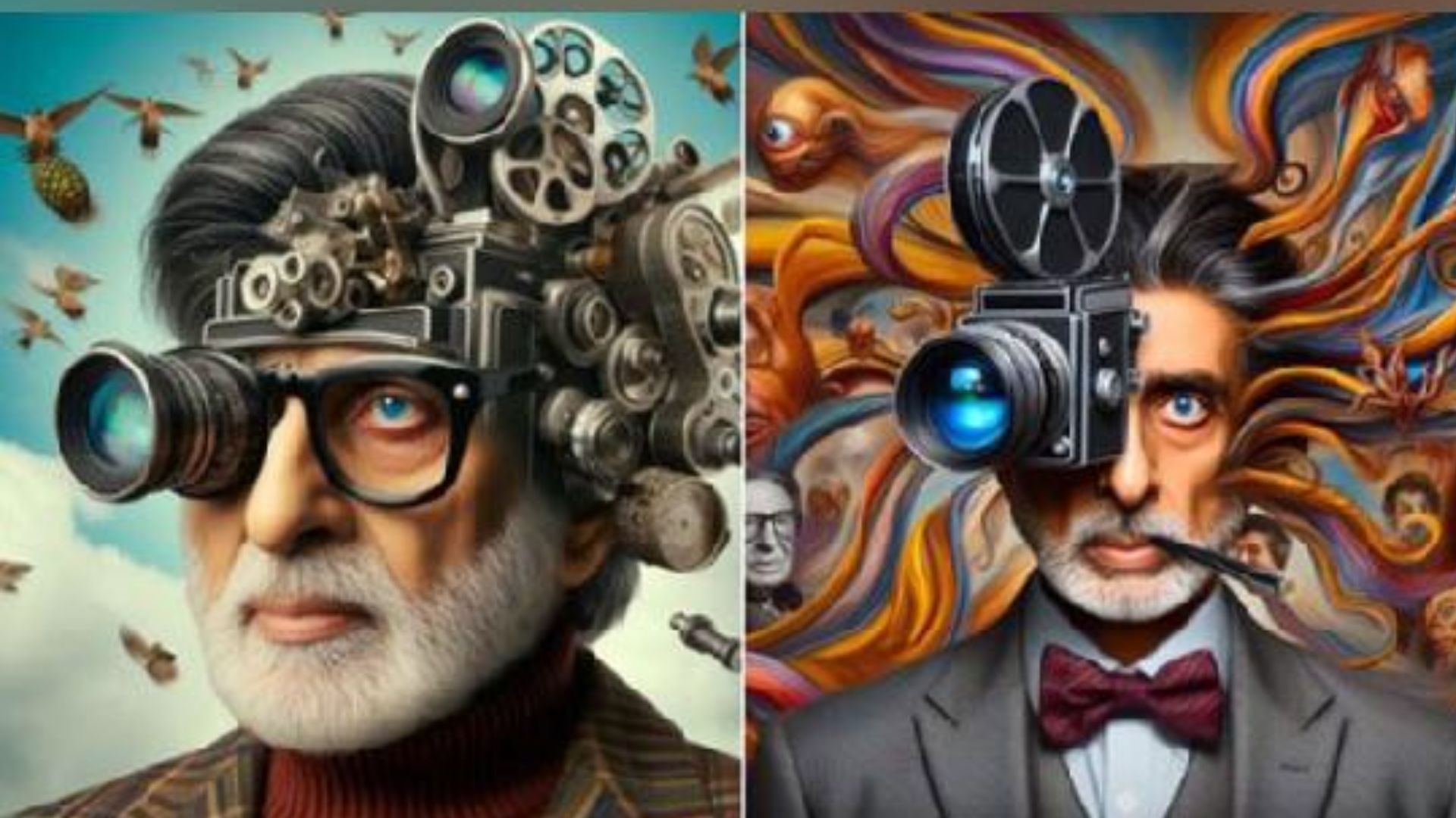 Amitabh Bachchan celebrates 55 years in world of Cinema, drops pics in ‘AI avatar’