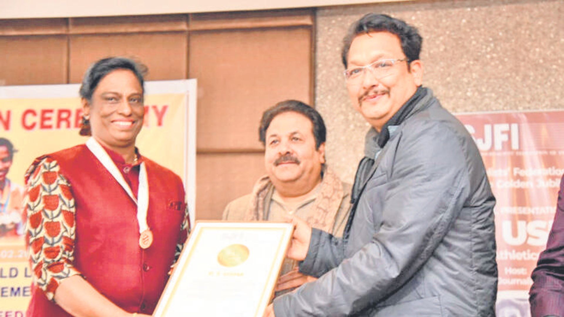 PT Usha honoured with ‘Lifetime Achievement Award’ by SJFI, DSJA