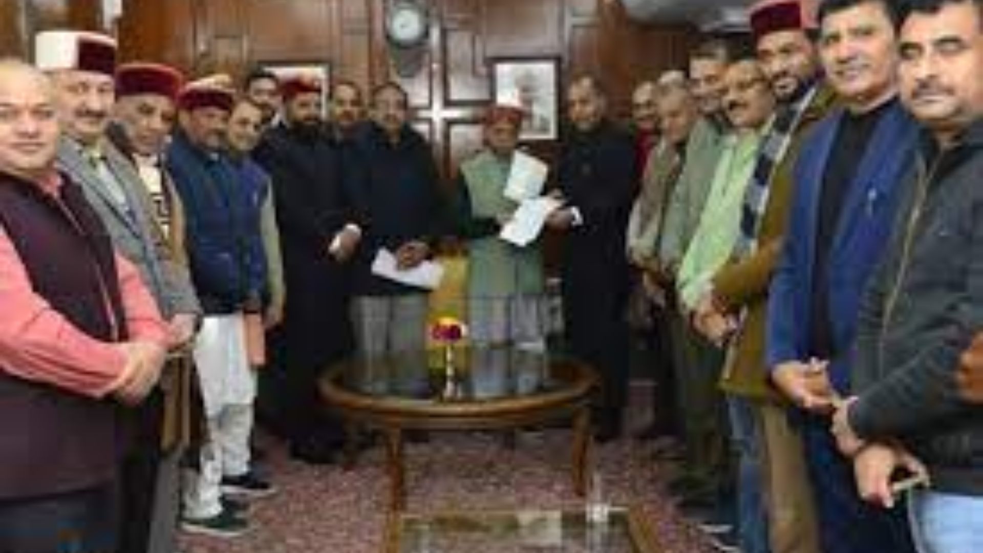 Disruption in Himachal Pradesh Assembly; 15 BJP MLAs suspended by Speaker
