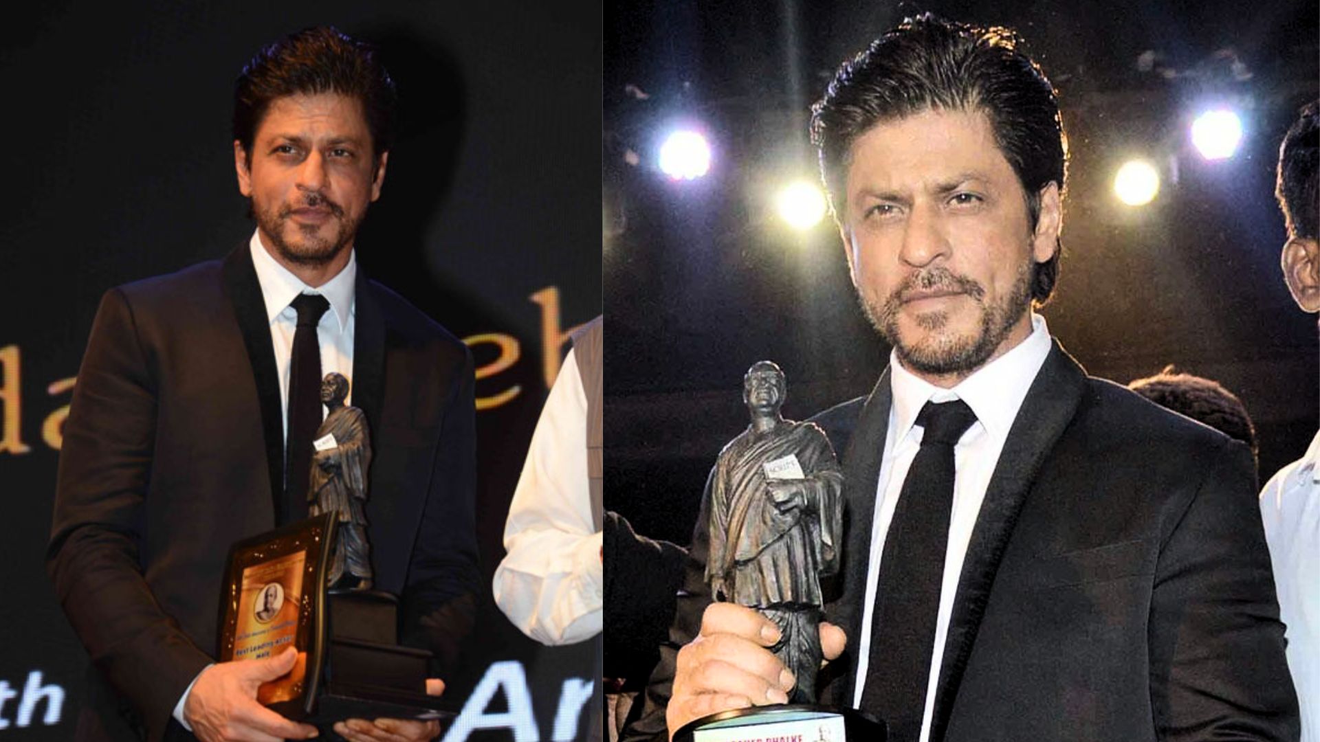 SRK wins Dadasaheb Phalke for Best Actor, gives emotional speech