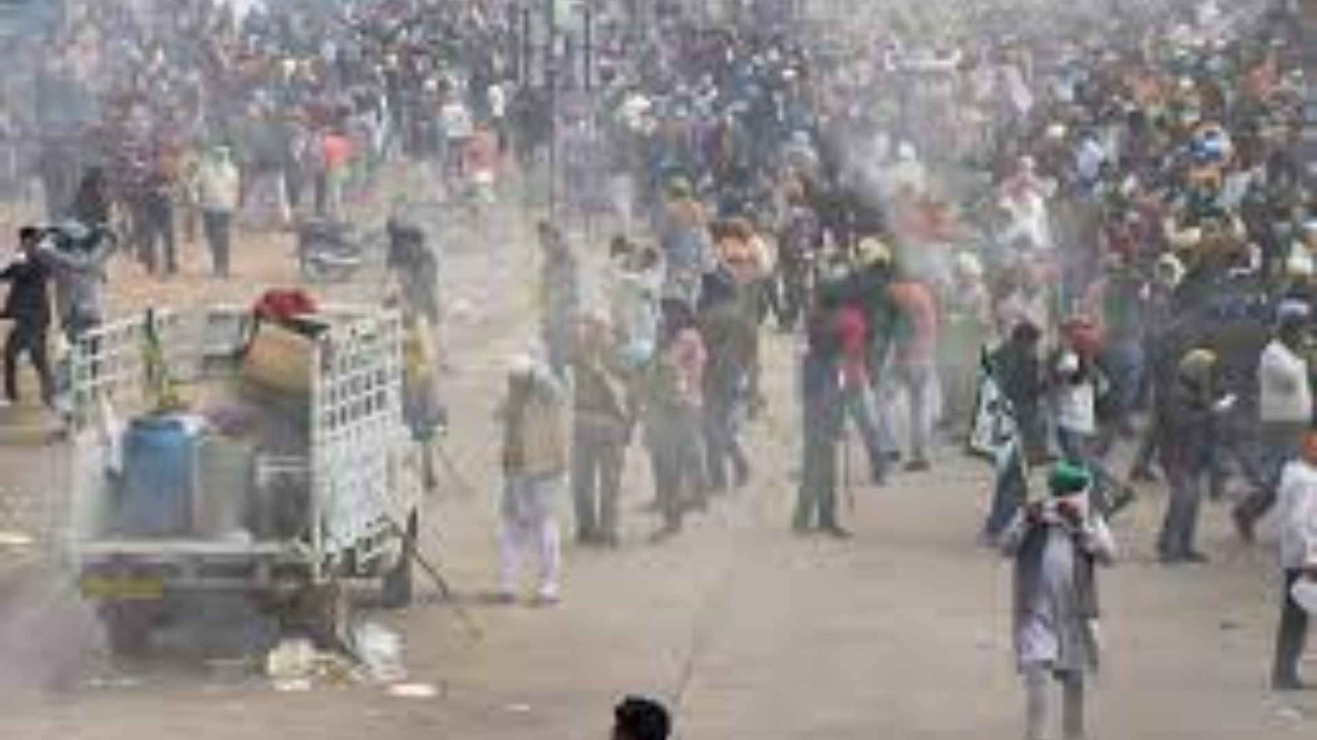 Farmers’ protest: Police uses tear gas at Punjab-Haryana Border
