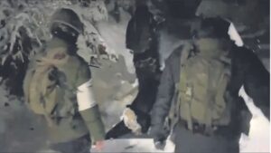 Valiant soldiers battle snow to ensure safe evacuation of pregnant woman