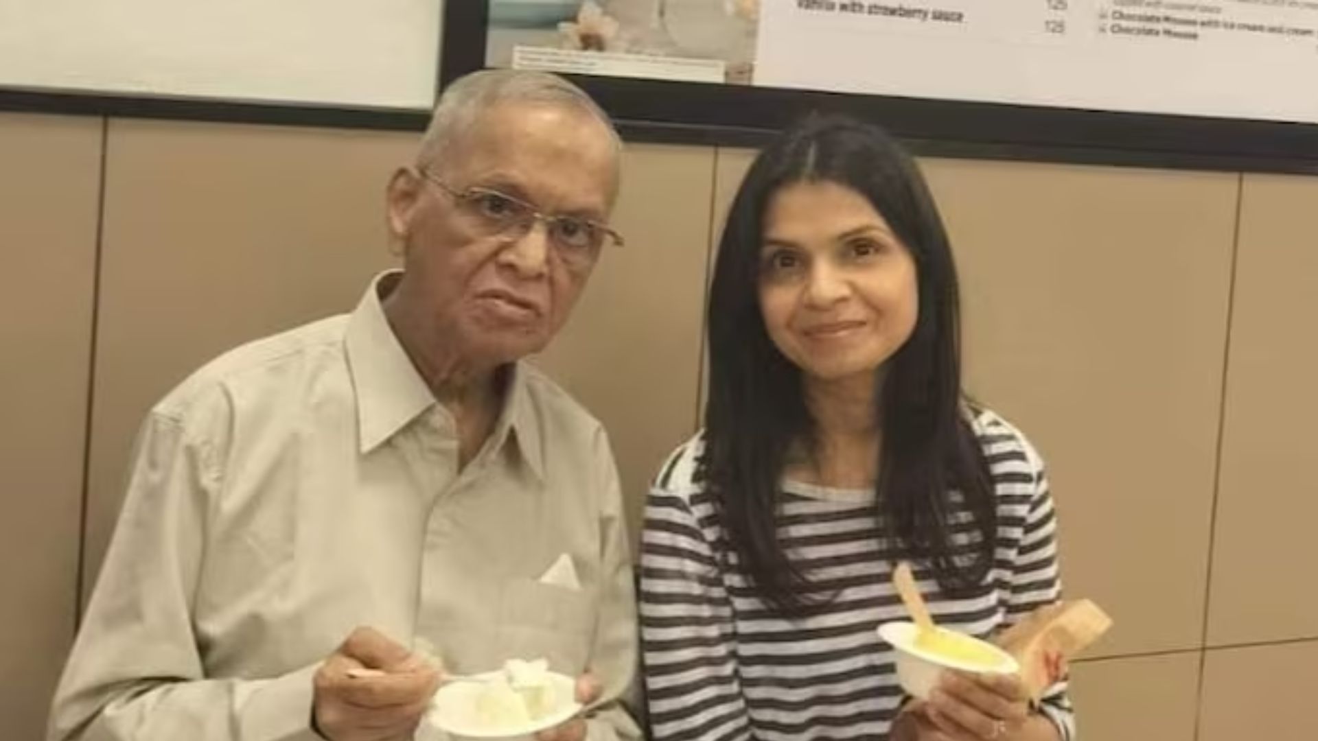 Infosys founder Narayana Murthy and his daughter, Britain’s first Lady Akshata Murty, enjoys a casual outing together in Bengaluru