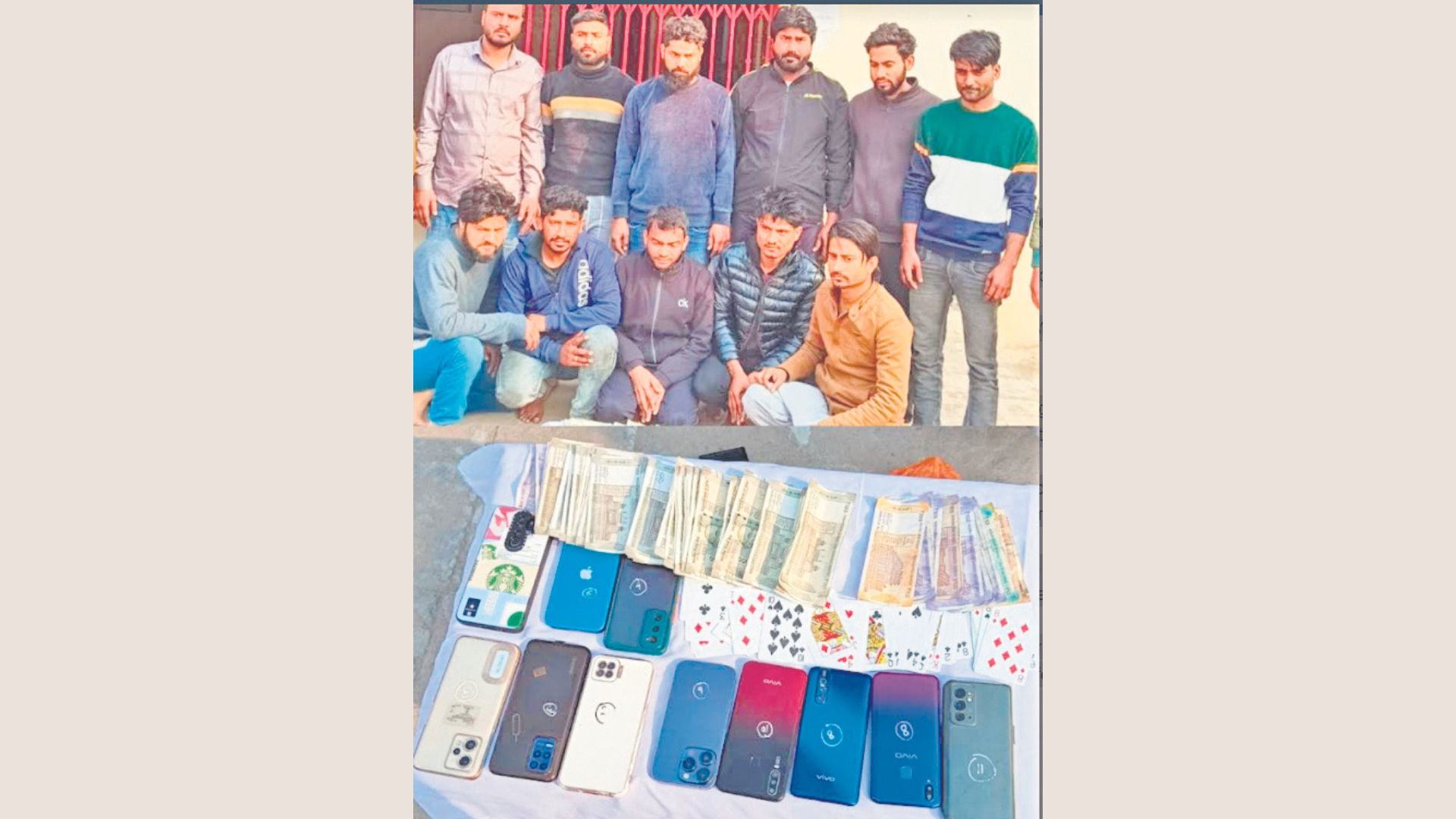 Samba police raid busts illegal gambling ring, apprehends 11 suspects