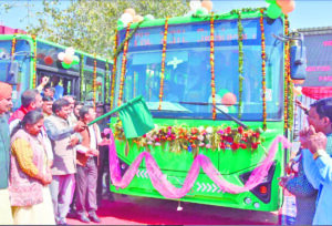 Haryana Speaker launches electric buses for Panchkula city service