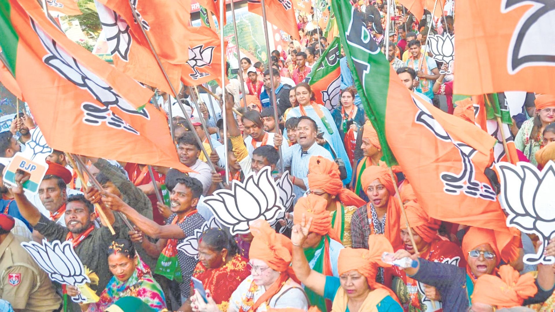 General election 2024:  Saffron party is ahead of its rivals