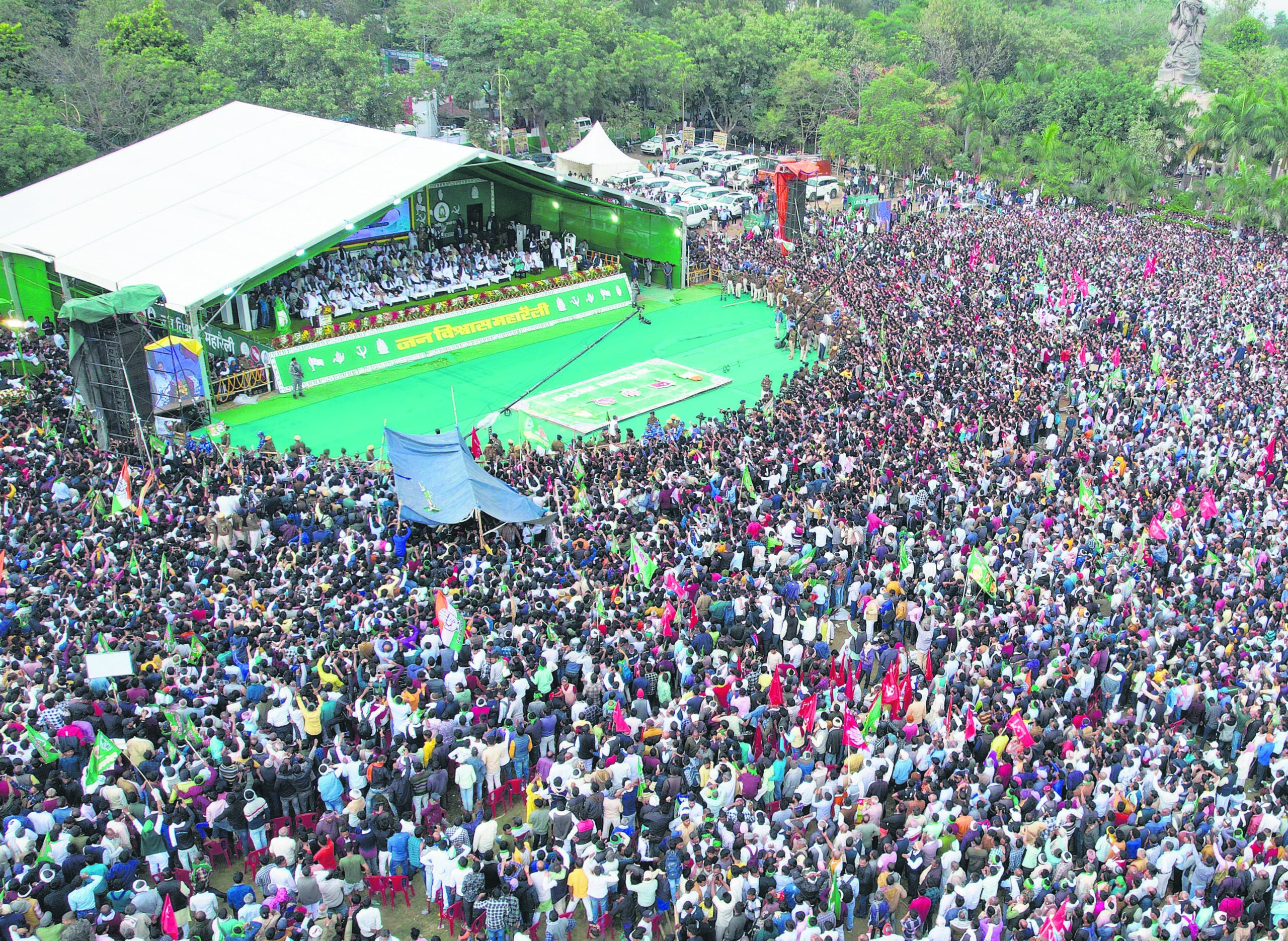 I.N.D.I.A bloc slams Modi govt at Patna rally