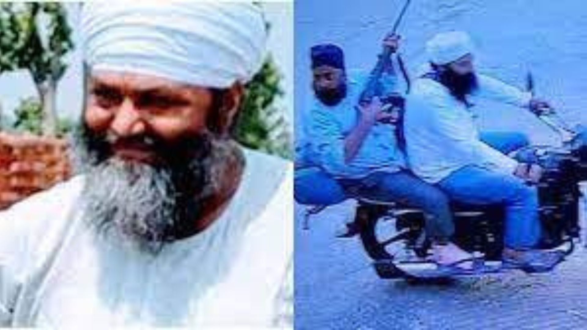 Kar Seva Pramukh Baba Tarsem Singh (L) who was shot dead