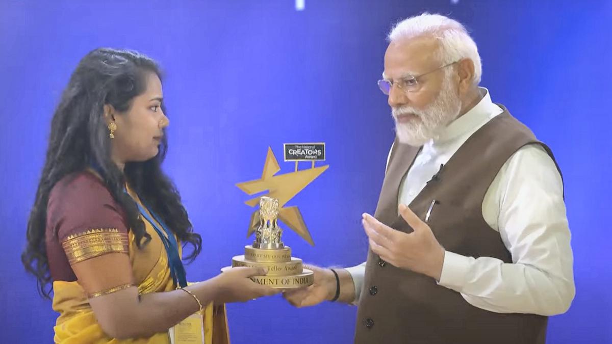 “Today, I won in life”: Keerthika Govindhasamy after receiving the Best Storyteller Award from PM Modi