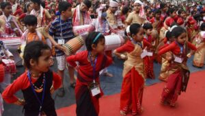 Rongali Bihu fervor sweeps Guwahati: Bihu dance workshop draws large participants