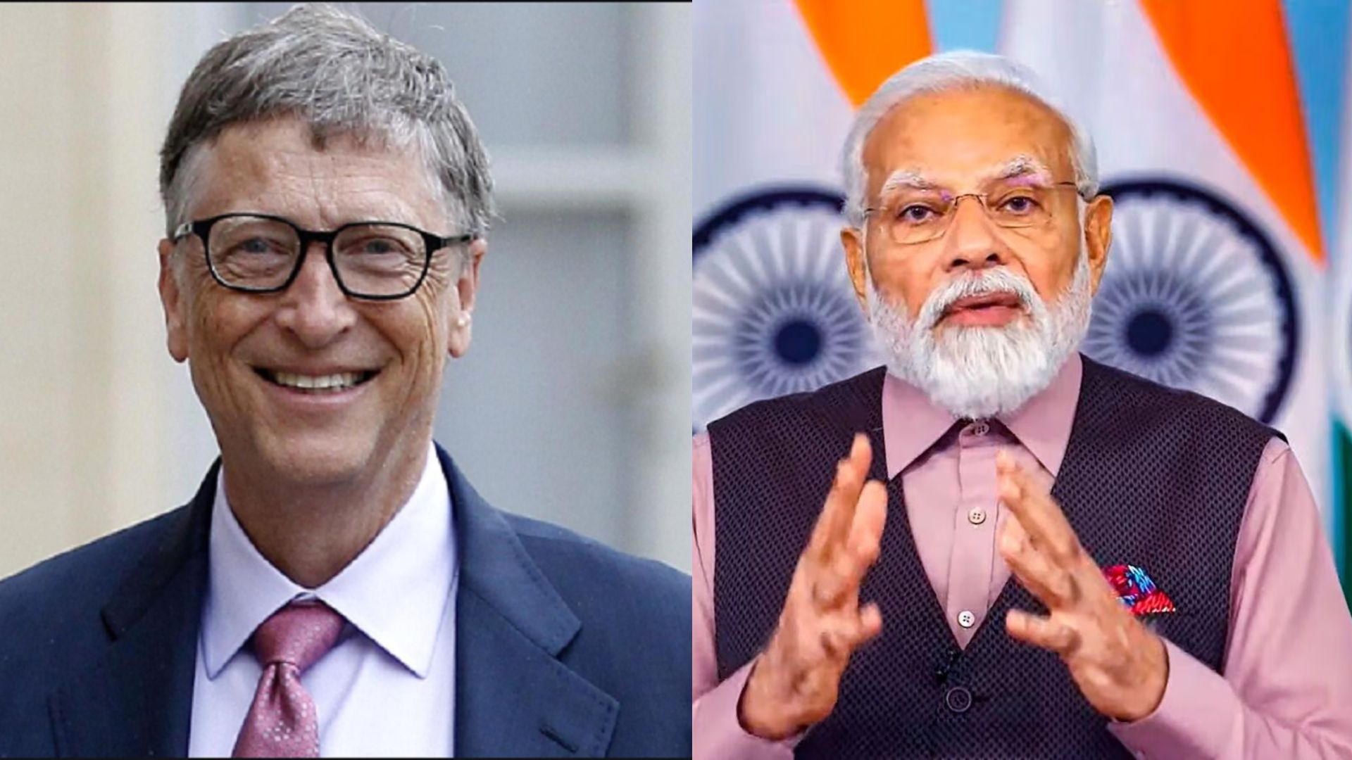 PM Modi interacts with Bill Gates ‘Covid pandemic was not government vs virus, but life vs virus