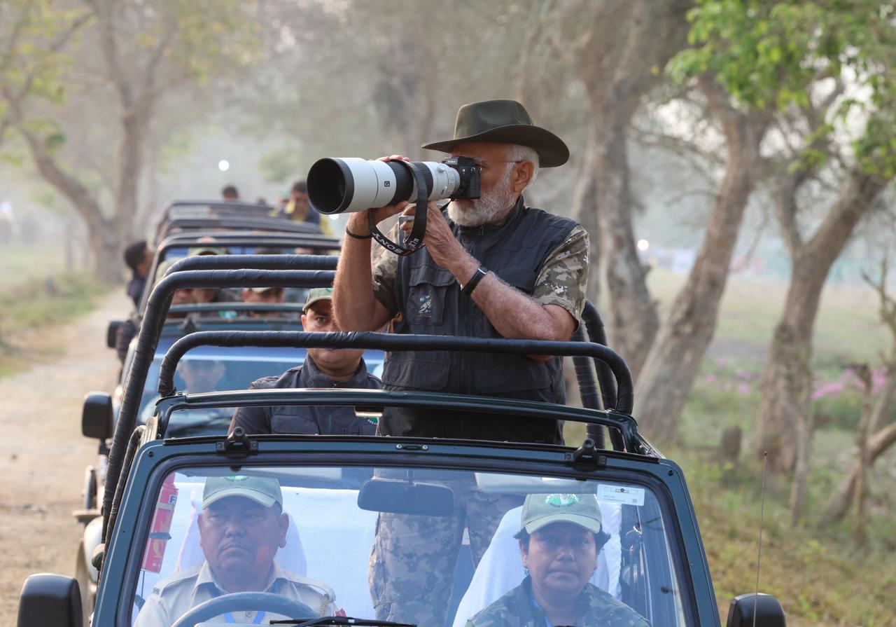 PM Modi visits the Kaziranga National Park