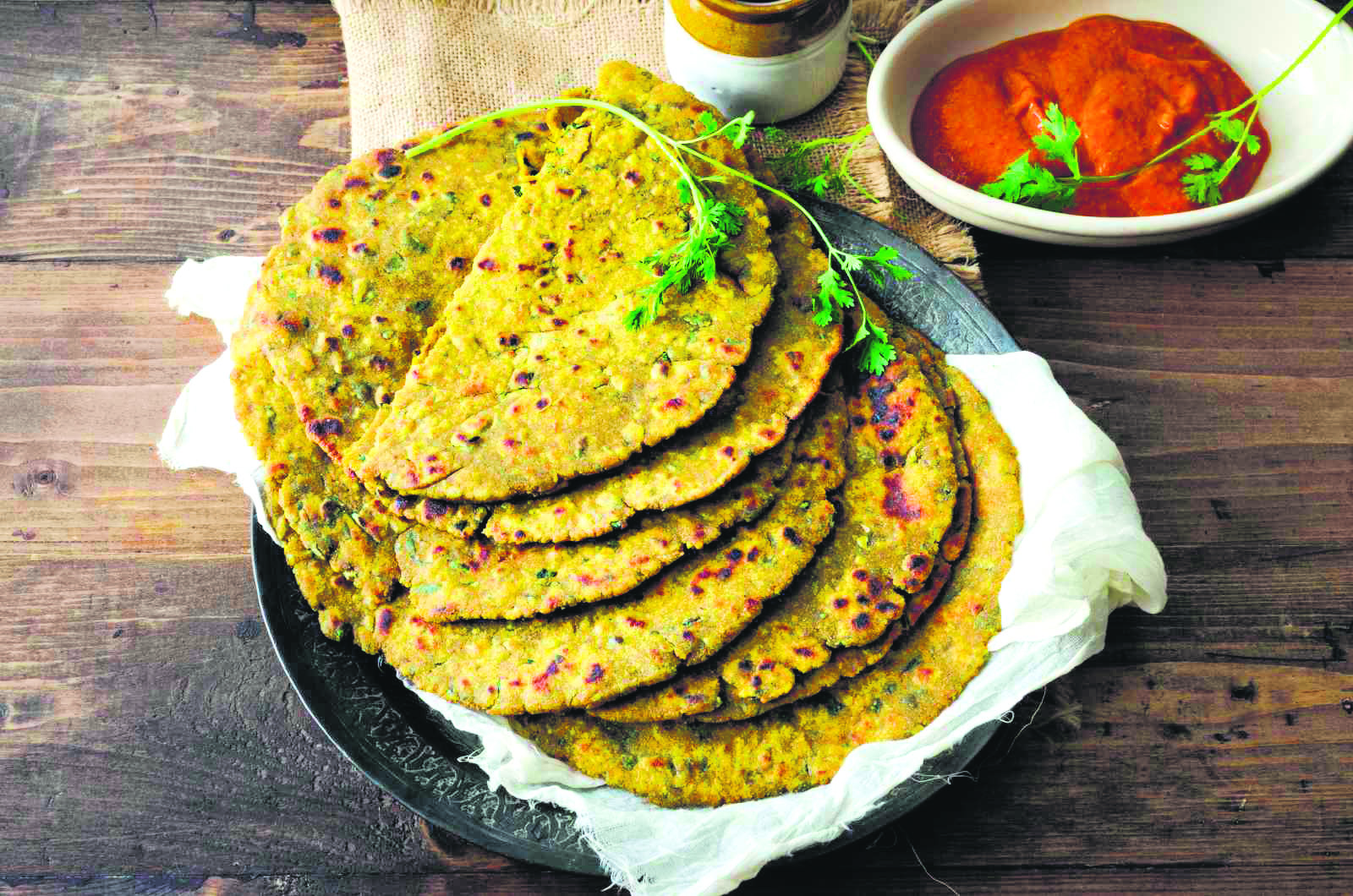 Nutritious stuffed millet paratha:  A healthy delight