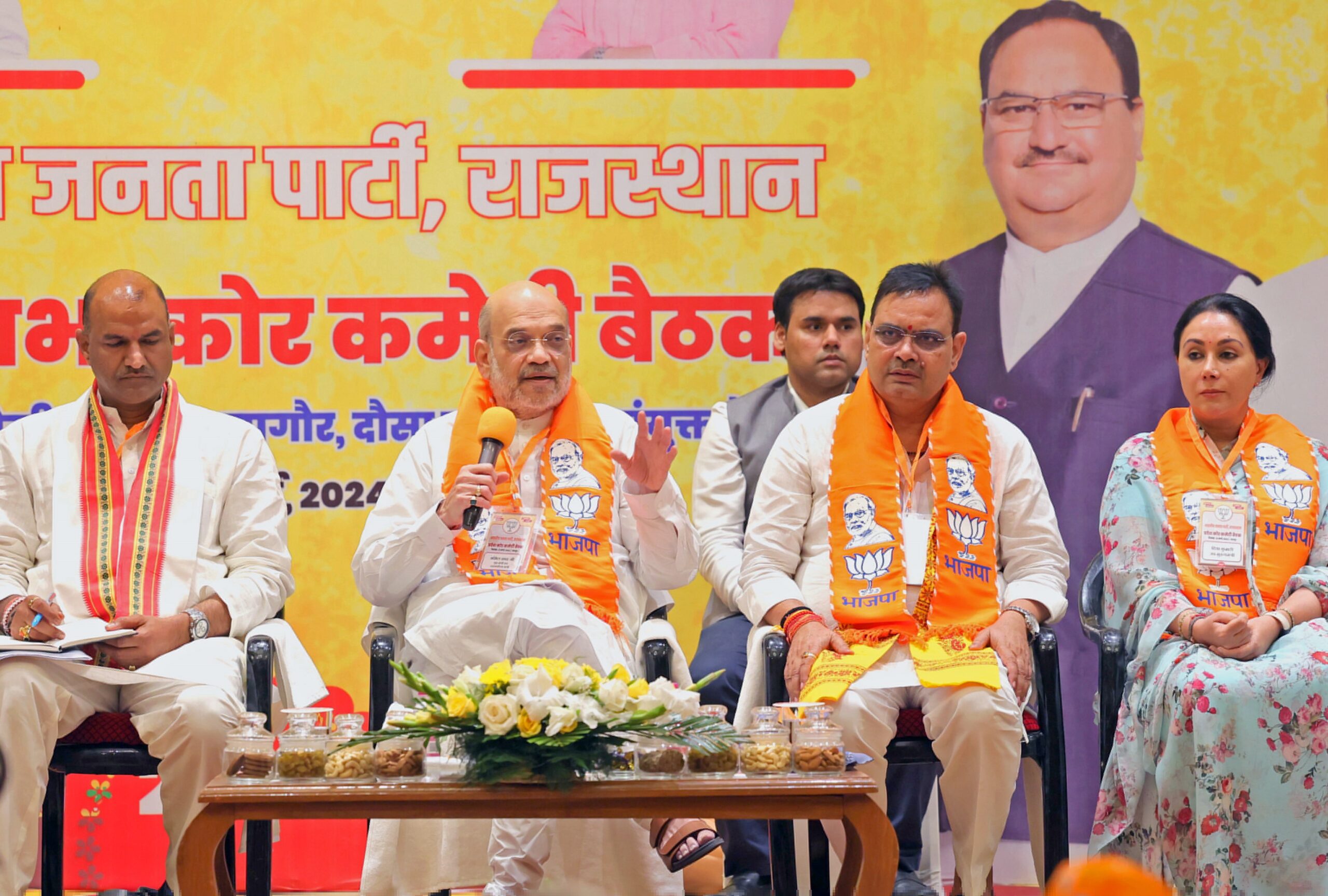 Amit Shah holds road show in Rajasthan’s Sikar