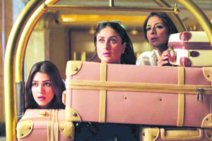 Tabu, Kareen and Kriti take us  on a fun ride in Crew