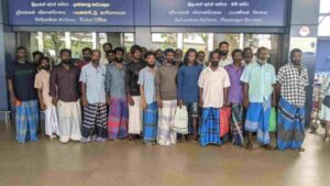 24 Indian Fishermen, held by Sri Lankan Navy, Returned Home