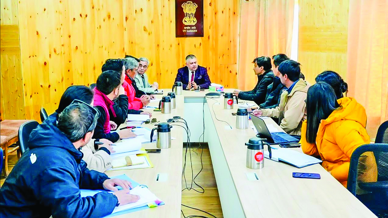 Amit Sharma chairs meeting to drive technological advancement in Ladakh