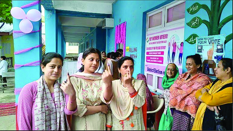 ‘Pink Booths’ empower women voters in Doda during Lok Sabha polls
