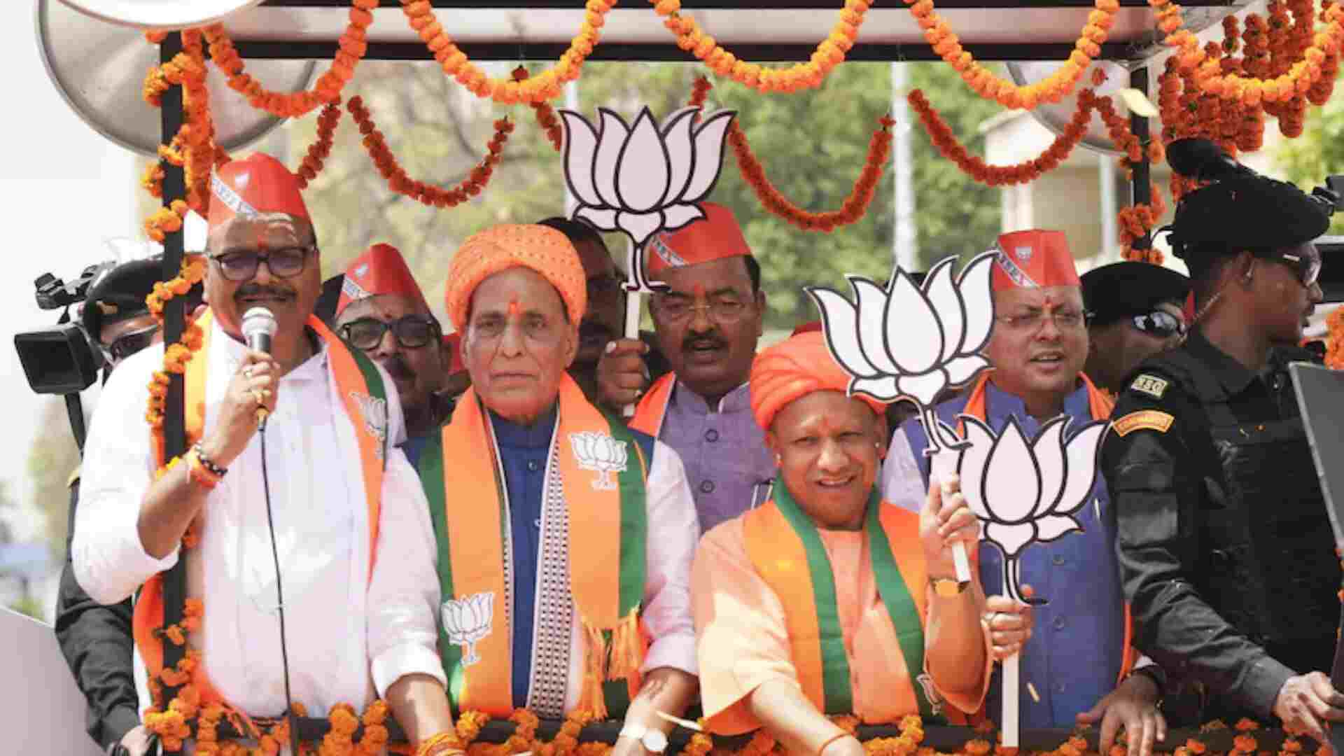 LS Polls: Rajnath Singh files nomination from Lucknow constituency