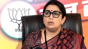 Smriti Irani attacks DMK over Sanatan Dharma, mocks Congress